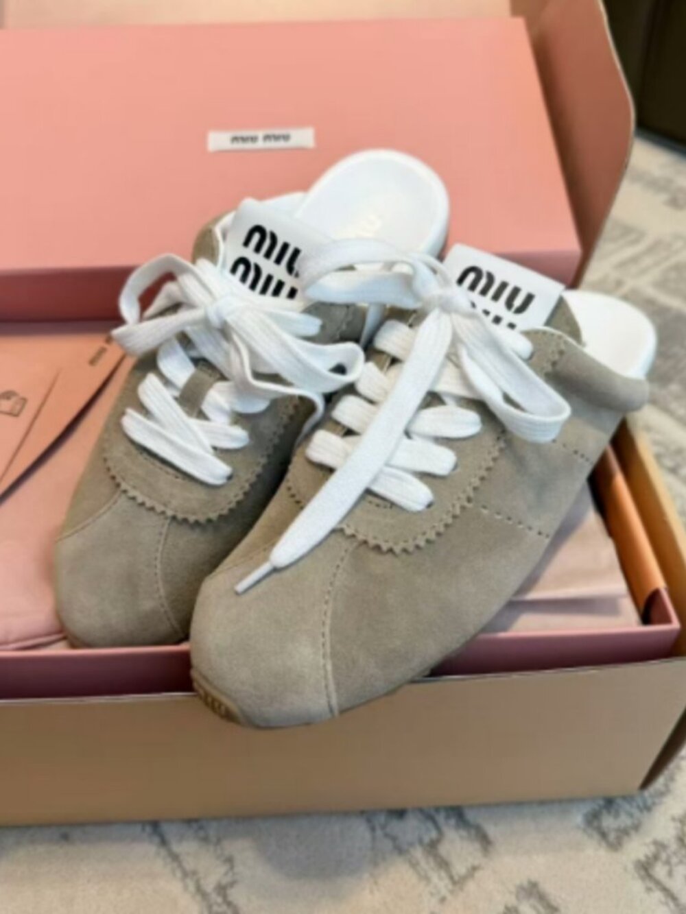 Miu Miu Suede Mule - Picture 3 of 5